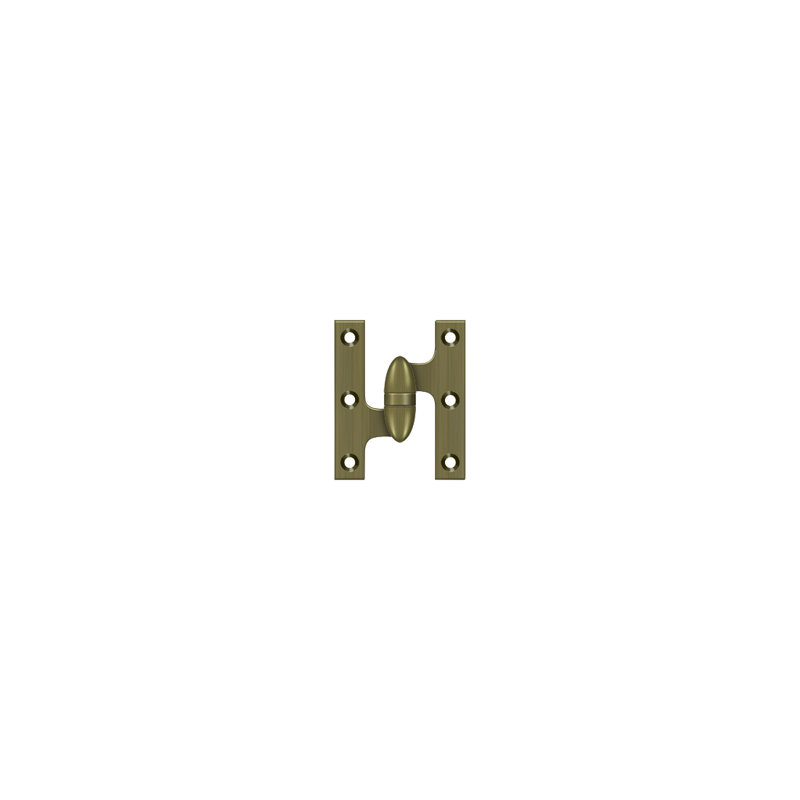 Butt Bearing Hinge, Antique Brass