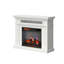 duraflame® Electric Fireplace Wall Mantel with Infrared Heater and Remote Control, Bright White-115421215