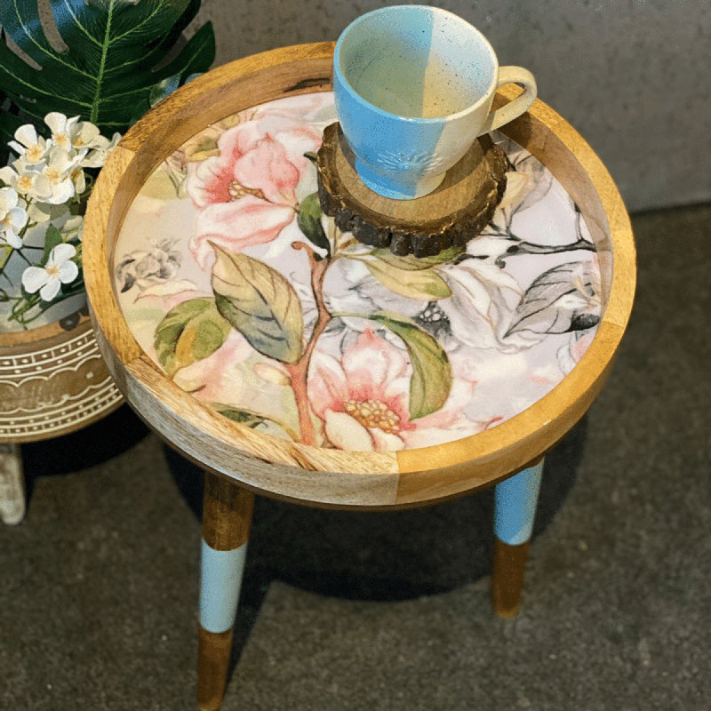 Handmade Elite Tray Top End Table
