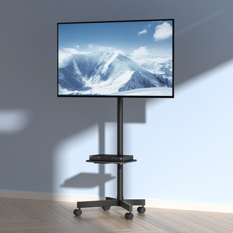 Meuble télé mobile, chariot de télé mobile pour téléviseurs de 23 à 60 pouces