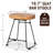 Underclift Pine Solid Wood Counter Stool-619090976