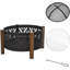 Pinerolo Round Iron Charcoal Fire Pit