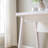 Home Office Writing Desk Ground Outlet USB-A Ports On The Back Wooden Leg Frame