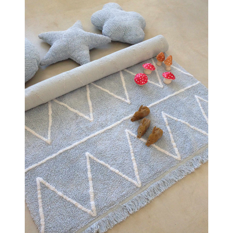 Clouds Novelty Pillow Cover & Insert, Blue Sage