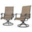 Chaise de patio pivotante pour 2 personnes Sosanna, brun-698867246