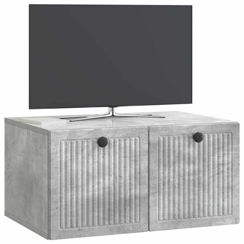 TV Stand, 30cm H x 59.5cm L x 41cm W, Concrete Grey