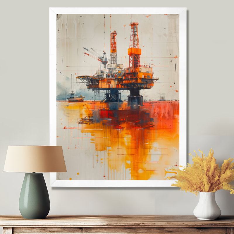 Impression sur toile Orange Orange, Toile encadrée blanche avec une seule photo, H 24 po x l 32 po x P 1 po