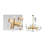 Modern 6 Light 2 Tier Crystal Chandelier-22986192