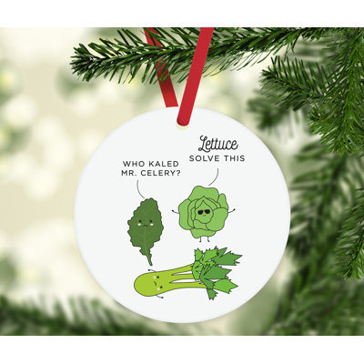3.5'' Wood People Holiday Shaped Ornament