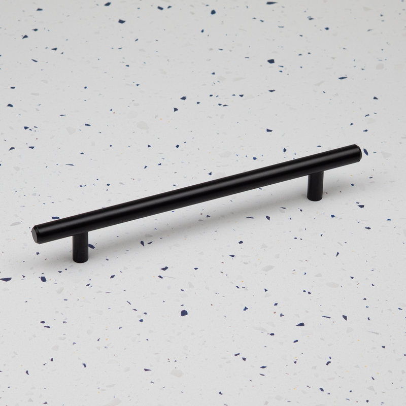 Black T-Bar Handles in Multiple Sizes, 160mm