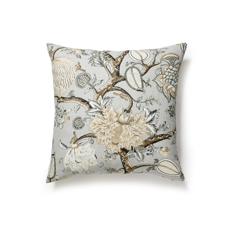 PONDICHERRY LINEN PRINT PILLOW, Mineral