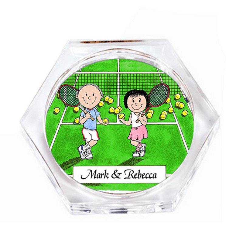 Ensemble de 4 sous-verres personnalisés, Oui