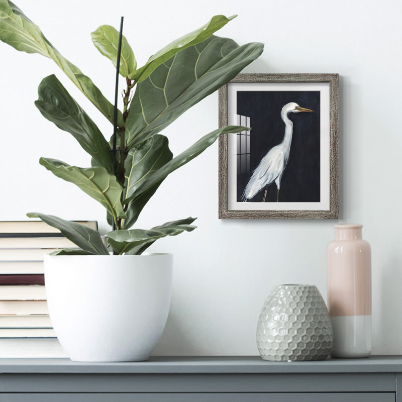 «Rising Above I», reproduction encadrée, Oui, Blanc, Papier encadré argent vieilli