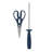 Sur La Table Kitchen Essentials 14 Piece Cutlery Set, German Steel Forged Knives, Beech Wood Block, Chef, Santoku, Bread, Steak Knives, Shears & Sharpener - Blue-124377996