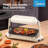 Midea Graphene Smokeless Electric Grill, 1300°C Rapid Heat Indoor Griddle with Non-Stick Plate, 1100W