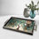 Élégant plateau en verre de 19,7 po x 11,4 po x 1,4 po | Fabrication 100% verre durable | Facile à nettoyer avec un chiffon humide | Idéal pour le service, la présentation décorative et l'organisation | Ajout élégant à la décoration intérieure