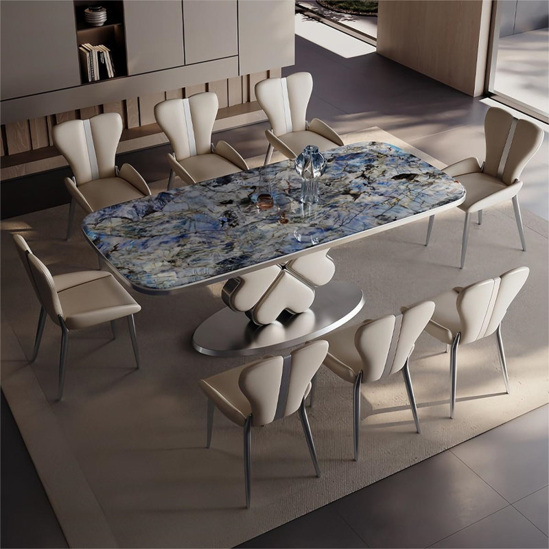 Ensemble de table de salle à manger rectangulaire Modern Luxury, H 29,5 po x L 55,1 po x l 31,5 po