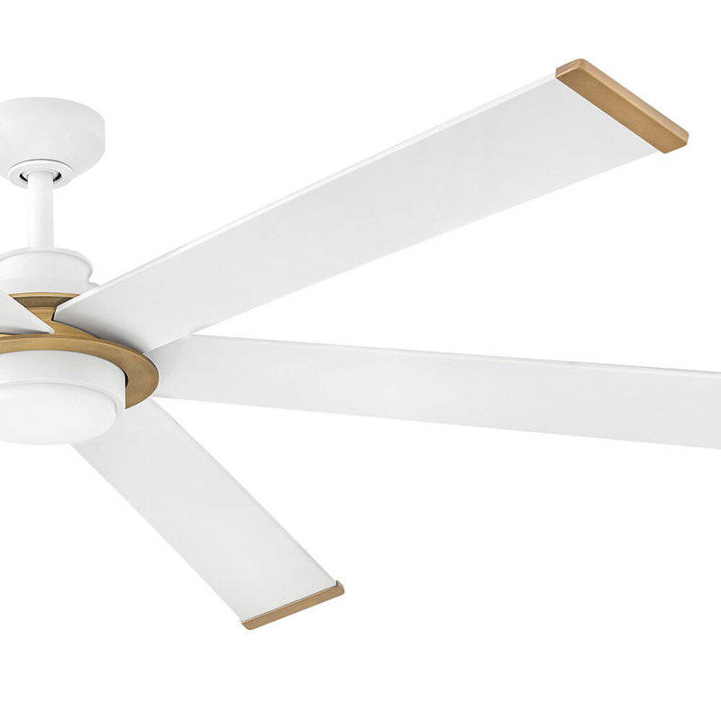 Hinkley Andros LED Ceiling Fan, White, Matte White