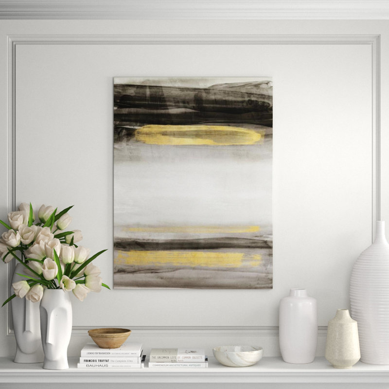 Gold In The Sand II Painting by Emma McCartney, 40" H x 30" W x 1.5" D, Plexi