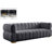 Carlan 91" Velvet Tuxedo Arm Sofa-63541365