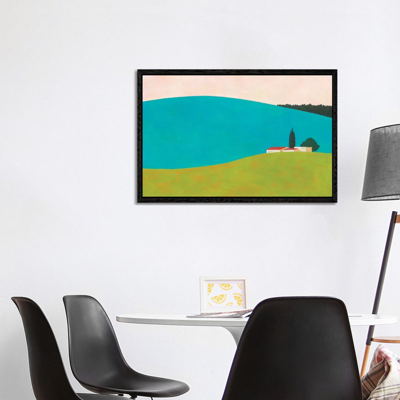 Shtula by Itzu Rimmer - Painting on Canvas, Black Framed, 101.6 cm H x 66.04 cm W