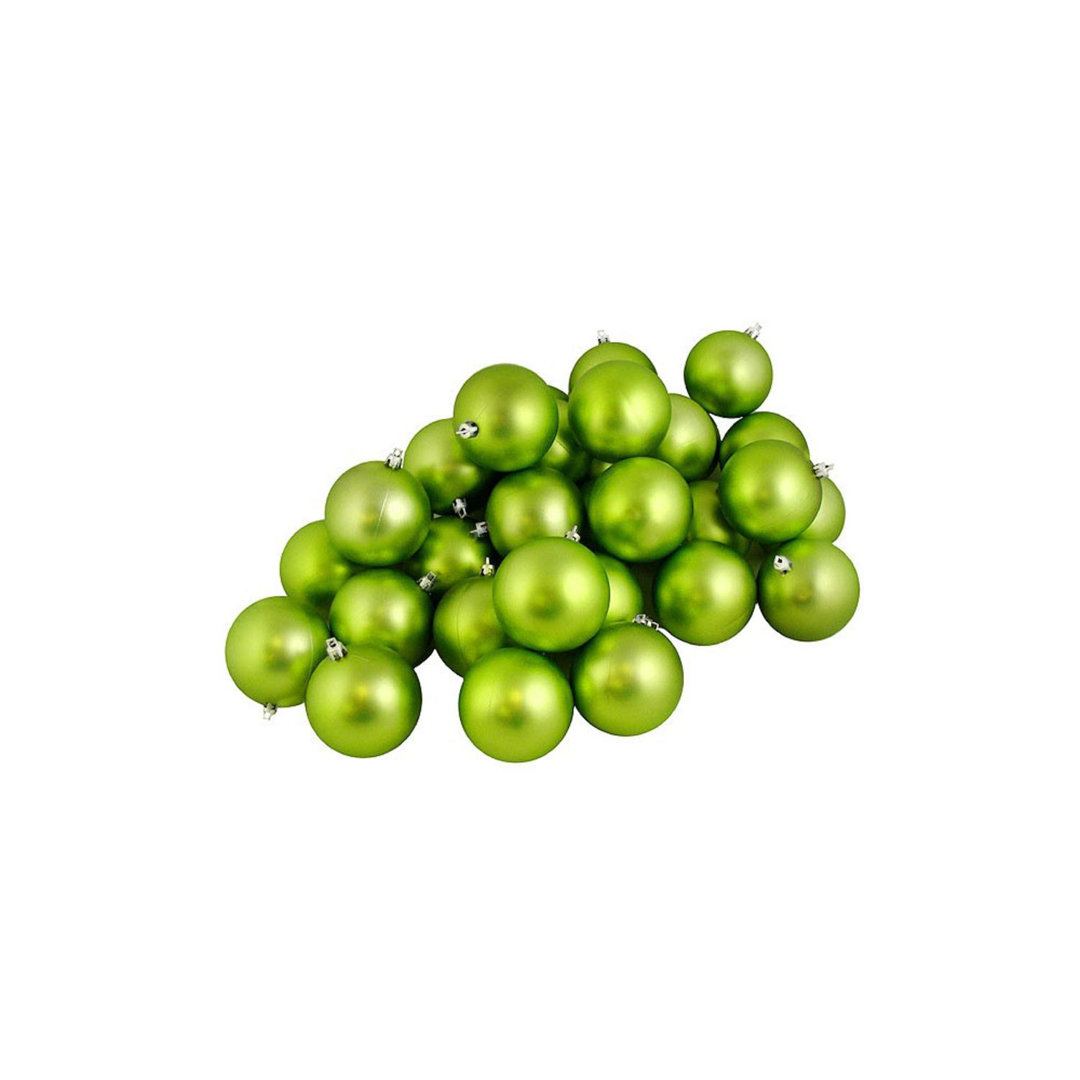 60ct Kiwi Green Shatterproof Matte Christmas Ball Ornaments 2.5" (60mm) (Set of 60) Northlight Seasonal
