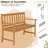 Evalyna Solid Wood Outdoor Bench