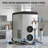 12.2 in. Portable Countertop Ice Maker Stainless Steel Crescent Ice Machine with Self Cleaning, Fast Ice Production, 88 LBS Daily Ice Output and 15 LBS Storage Bin