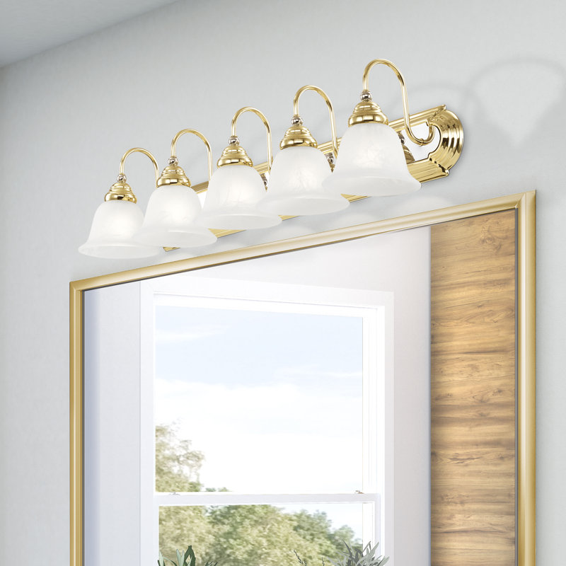 Forestport 5 - Light Dimmable Vanity Light, Brass/Chrome