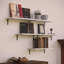 Solid Wood Small Wall Shelves, White Wood Floating Shelves Set of 5 for Bedroom Storage