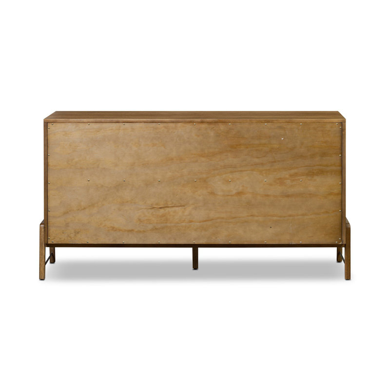 Rosedale 6 Drawer Dresser-Yucca Oak, Amber Oak