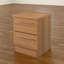 Fully Assembled Lyndale 2 Drawer Bedside Table-6056418