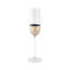 Metallic Orb Glass Flute
