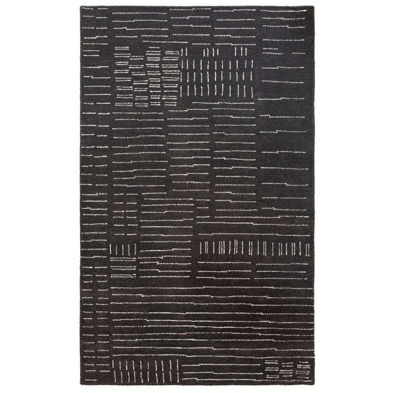Tapis Nina en laine touffeté à la main Ouzo, Rectangulaire 3 pi x 5 pi