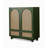 Solid wood adjustable rattan shoe cabinet-1337338528