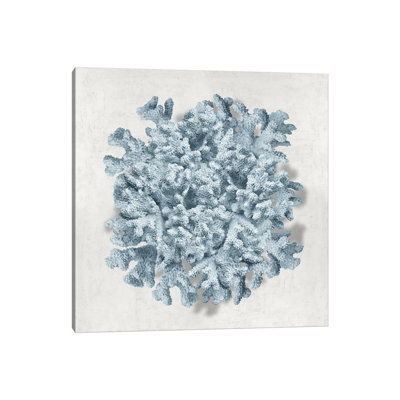 Coral Blue II by Caroline Kelly - Wrapped Canvas Print
