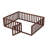 Wood Daybed Frame With Fence-945896500-945896503