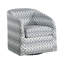 Siège pivotant moderne pour la décoration intérieure - Revêtement à motif texturé, bois massif et métal, chaise contemporaine d'une largeur de 34,5 po, siège en tissu, structure en contreplaqué avec base en métal, housse de coussin amovible, 32,5 po