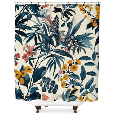 Baurzhan Floral Shower Curtain