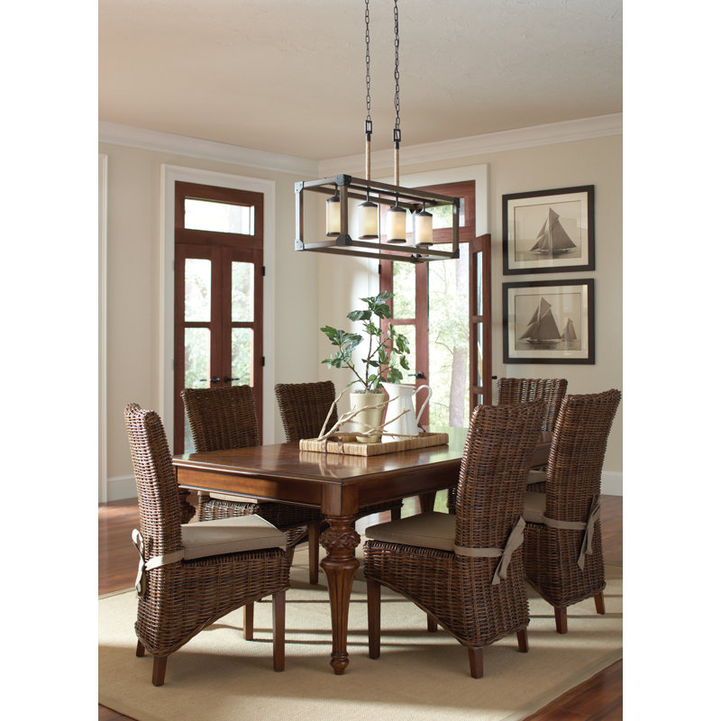 Dunning Four Light Island Pendant from Generation Lighting , Stardust