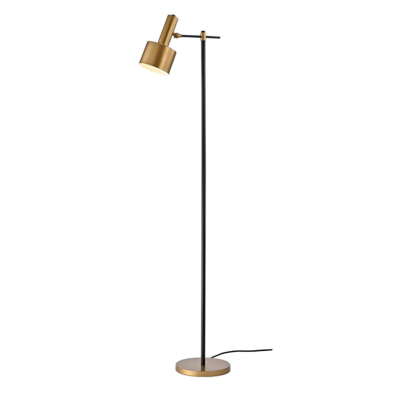 63'' Matte Gold Task Floor Lamp