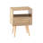15.75" Rattan End Table With  Drawer And Solid Wood Legs, Modern Nightstand, Side Table For Living Room, Bedroom,Natural-427712680