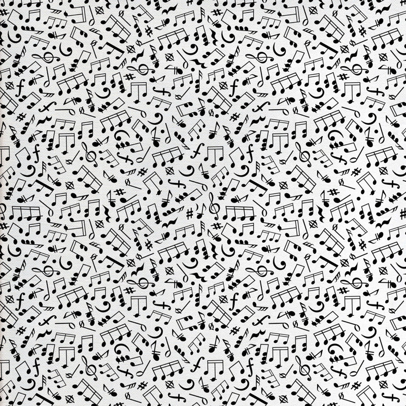 Tissu de composition musicale, l 58 po x L 72 po