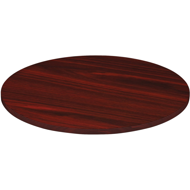Dessus de table de conférence Chateau, Acajou, H 3,3 po x l 48 po x P 48 po