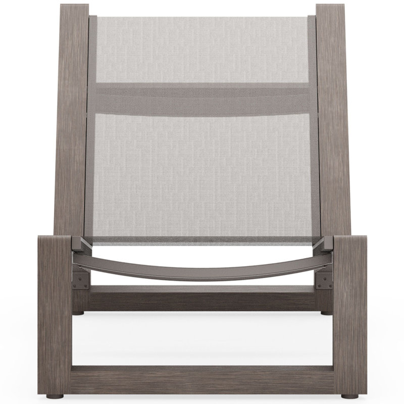 Sierra Outdoor Lounge Chair, Oyster, Pewter
