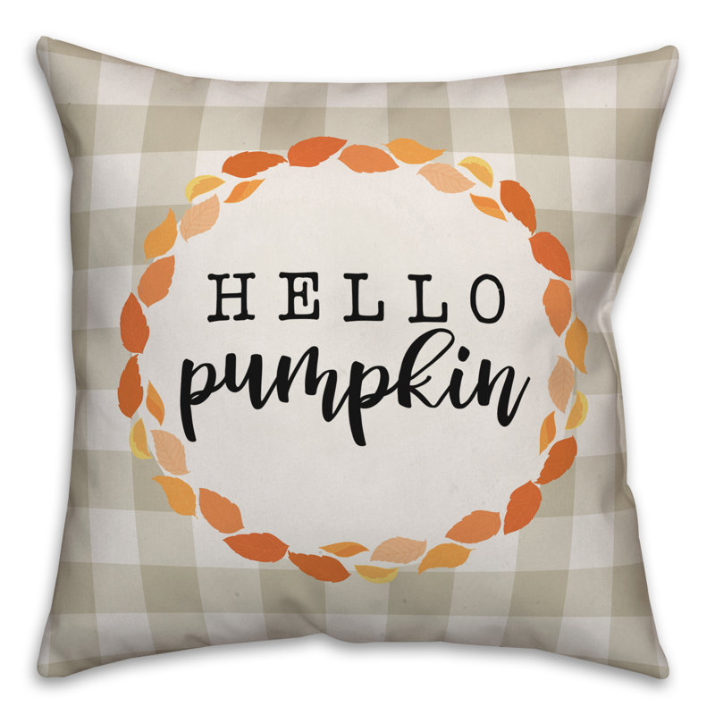  Coussin Hello Hello, 18 po x 18 po