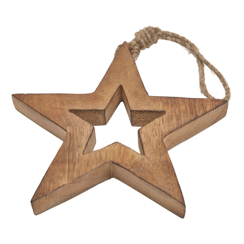 Aniyahlee Handmade Wood Novelty & Humour Ornament Accessory, 14cm H x 14cm W x 3cm D, Natural