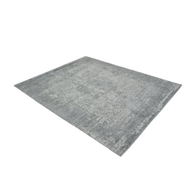 Samantha Oriental Area Rug in Pewter