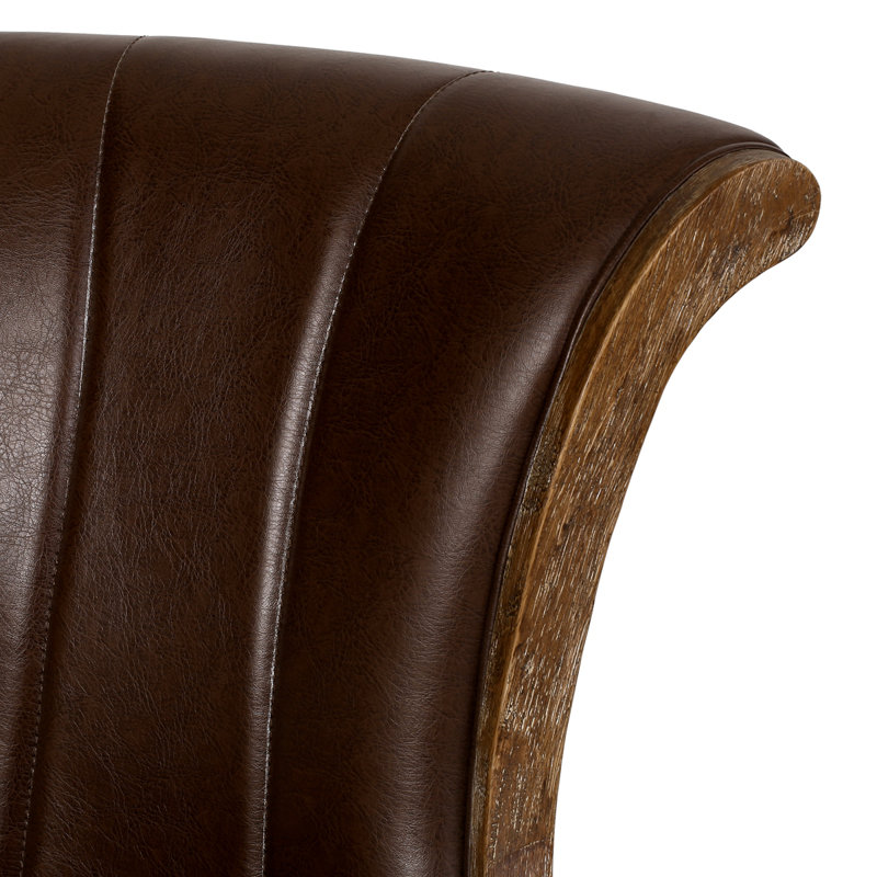 Chaise de bureau pivotante et élévatrice, Brun / neutre, H 35,5 po x l 27,75 po x P 24,75 po