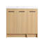 Meuble-lavabo sur pied 36 po avec lavabo en résine et 2 armoires